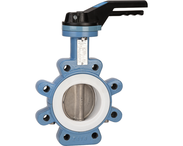 Ductile iron butterfly valve 1166 Lug CF8M disc/Teflon® silicone DN40